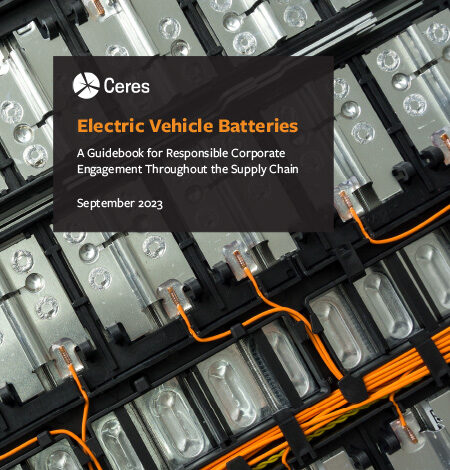 Cover of Electric Vehicle Batteries report