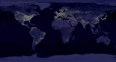 earth at night