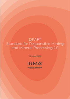 DRAFT Standard for Responsible Mining and Mineral Processing 2.0 cover