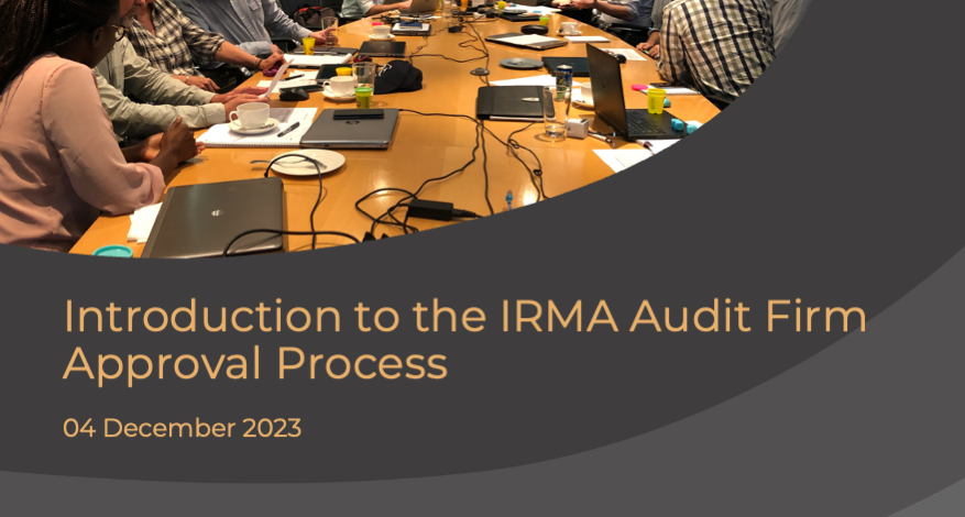 Introduction to the IRMA Audit Firm Approval Process - thumbnail