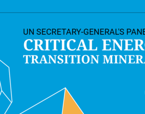 UN Secretary-General's Panel on Critical Energy Transition Minerals Panel banner