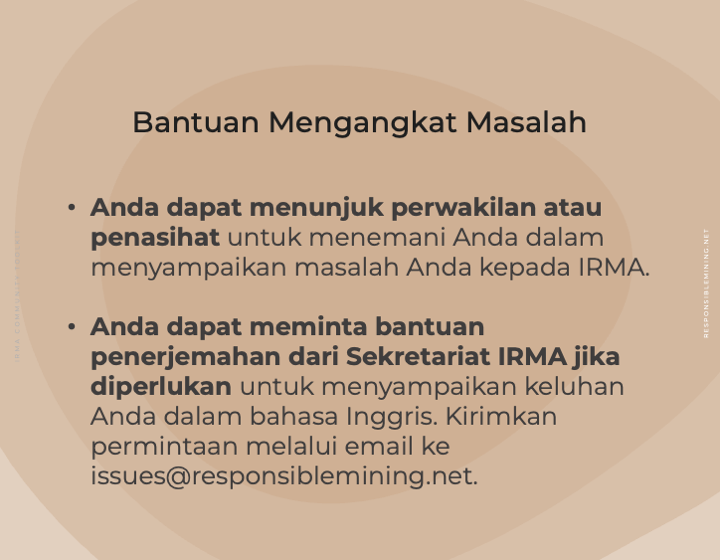 Bantuan Mengangkat Masalah