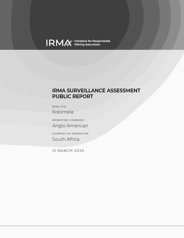 Kolomela Surveillance Audit Report cover