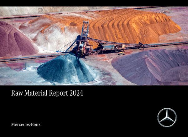 Mercedes-Benz cover of Raw Material Report 2024