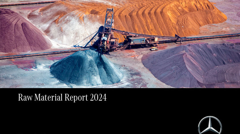 Mercedes-Benz cover of Raw Material Report 2024