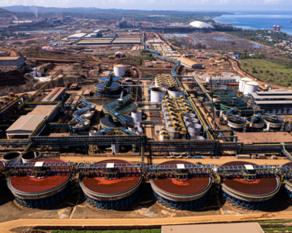 Part of the Harita Nickel operation on Indonesia's Obi Island