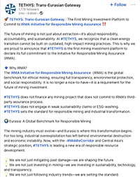 TETHYS LinkedIN post