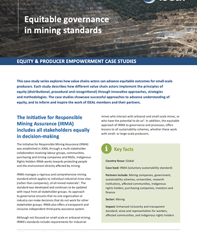 ISEAL IRMA case study